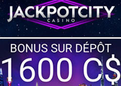 Bonus Généreux Offert chez Jackpot City Casino